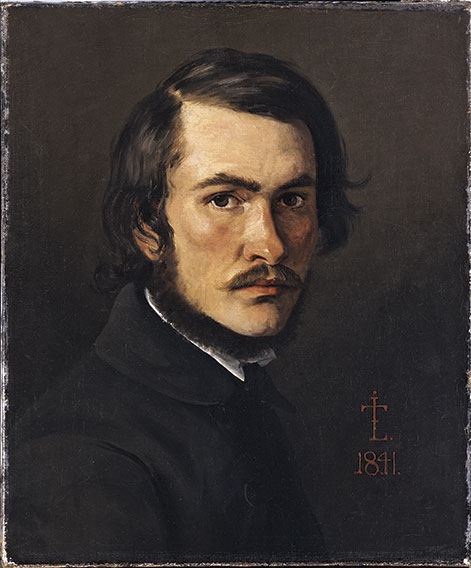 J.Th. Lundbye. Selvportræt fra 1841.